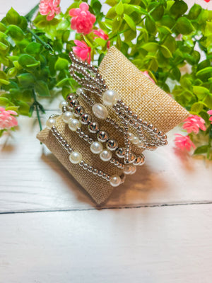 Bow Obsessed Beaded Bracelet Stack