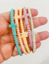 Silicone Cross Single Bracelet