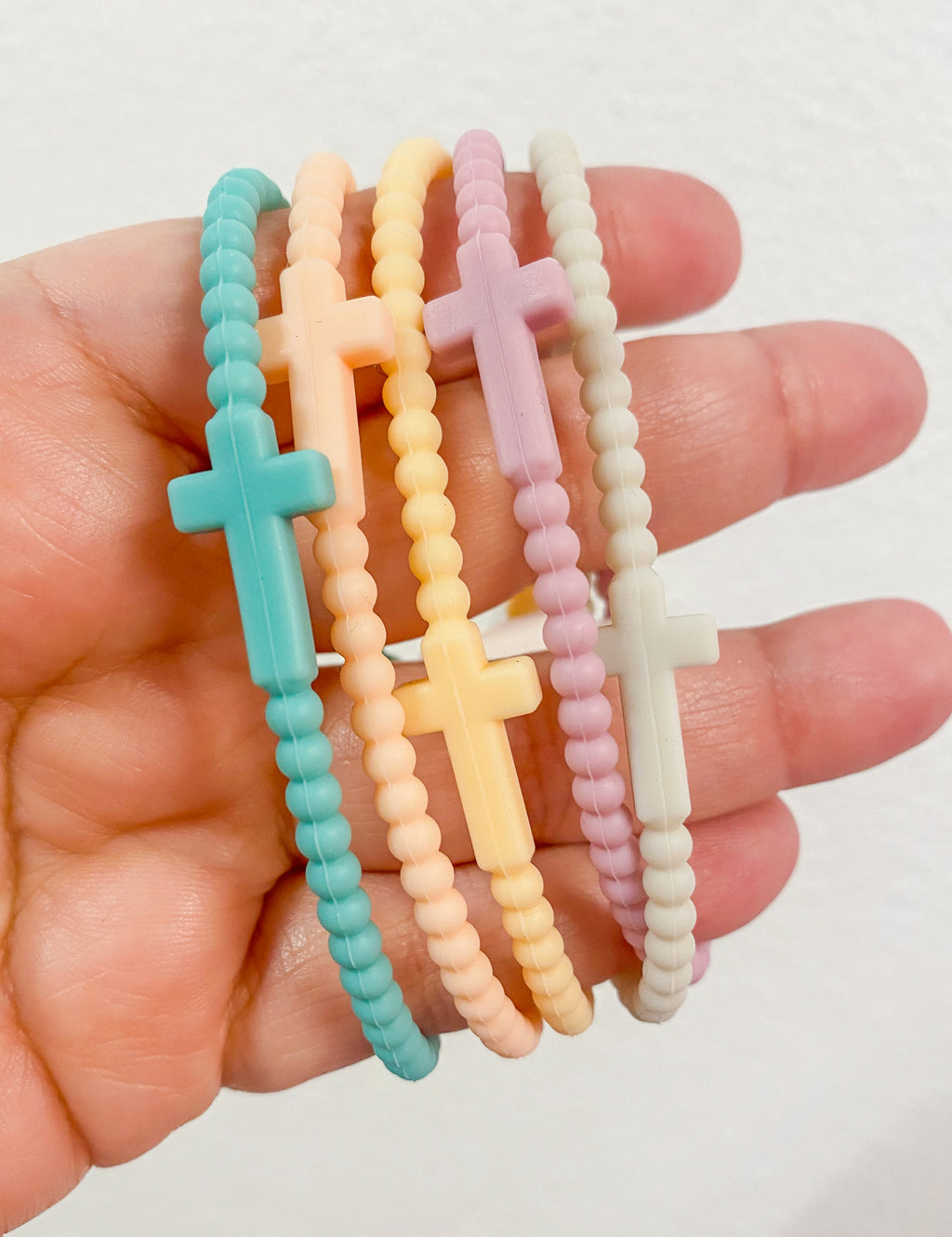 Silicone Cross Single Bracelet
