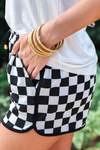 Checkerboard (Black/White) - Jess Lea Everyday Shorts