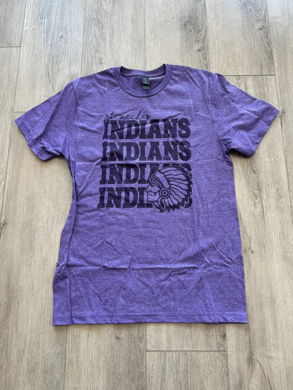 MISPRINT Port Neches Indians Tone on Tone Tee