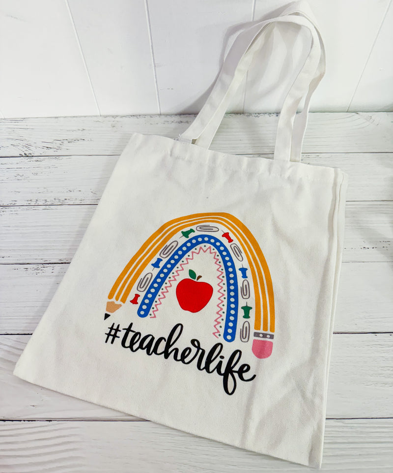 Teacher Style Cotton Tote Bag