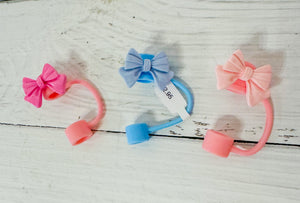 Cutesy Bow Straw Topper