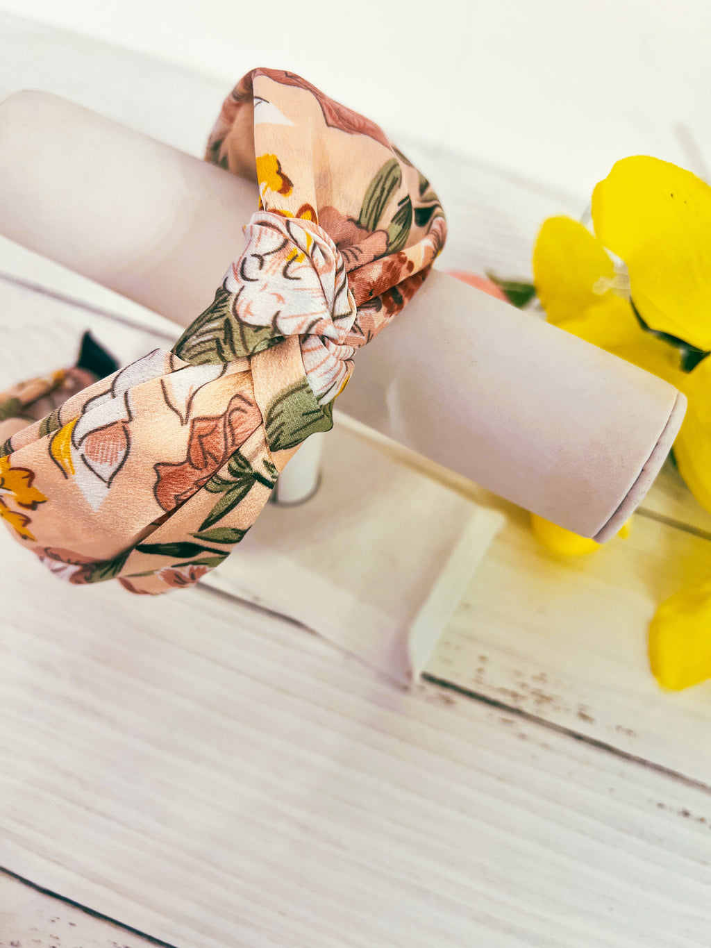 Vintage Garden Floral Knotted Headband