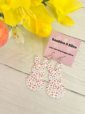 Sprinkle Bunny Earrings