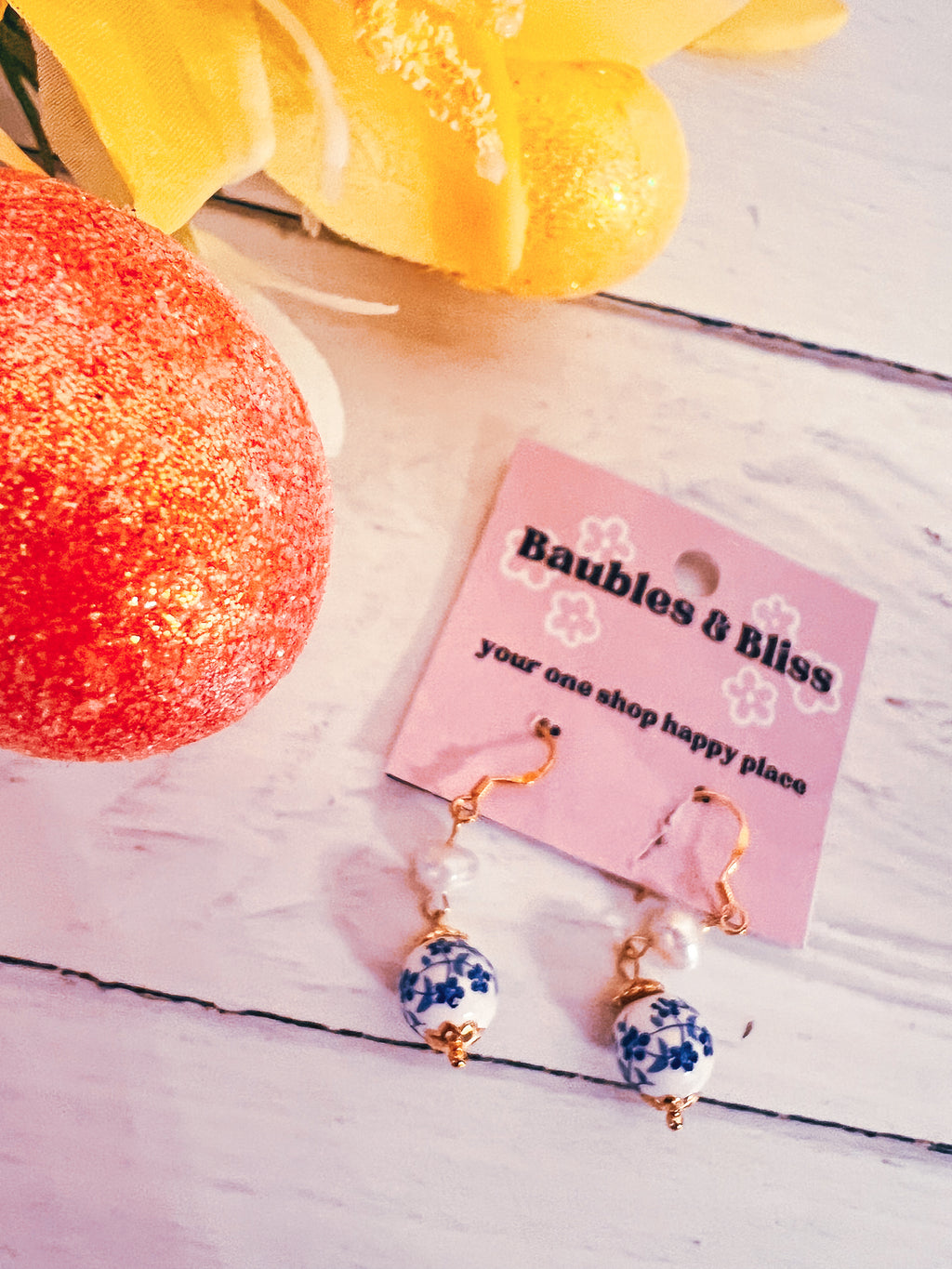 Perfect Pop Chinoiserie Dainty Earrings