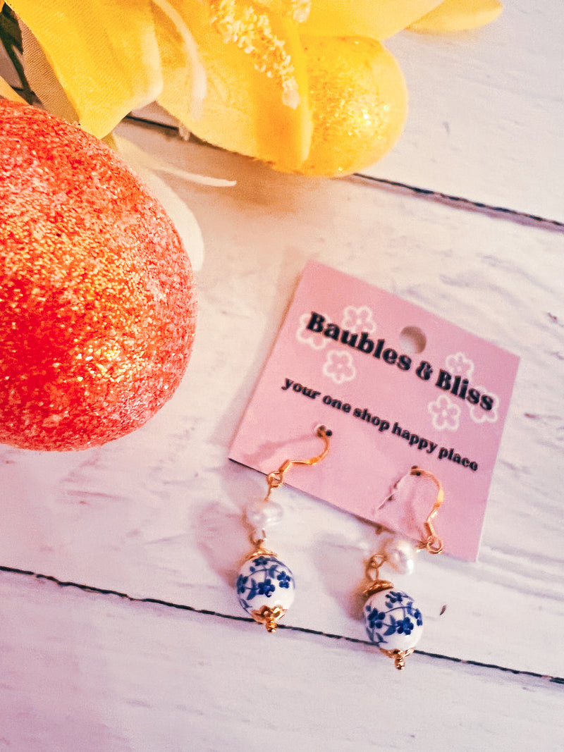 Perfect Pop Chinoiserie Dainty Earrings