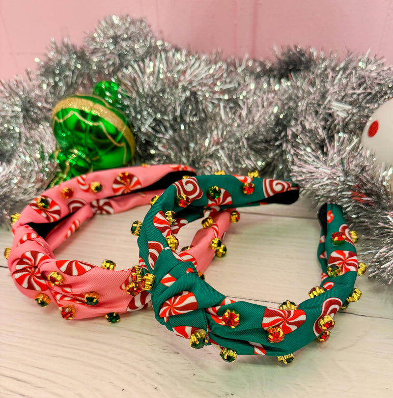 Candy Cane Cutie Bling Headband