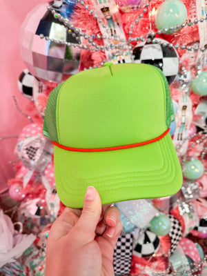 Feelin' Grinchy Blank Trucker Hat