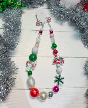 One Bling Christmas Big Bauble Necklace