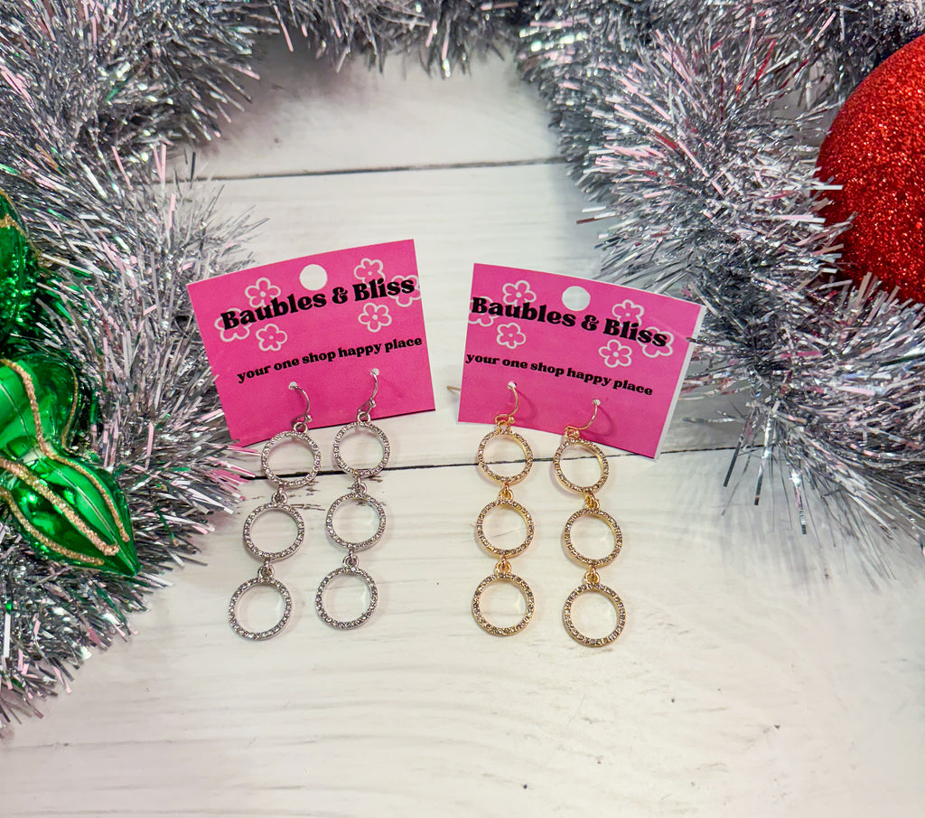 Best All Around Bling Circle Earrings