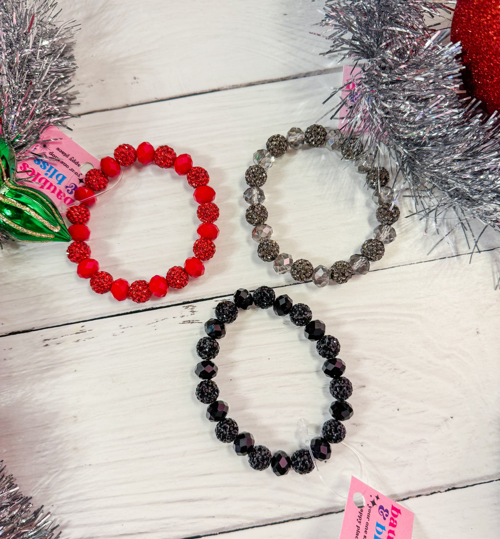 Glam Holiday Bling Bracelet