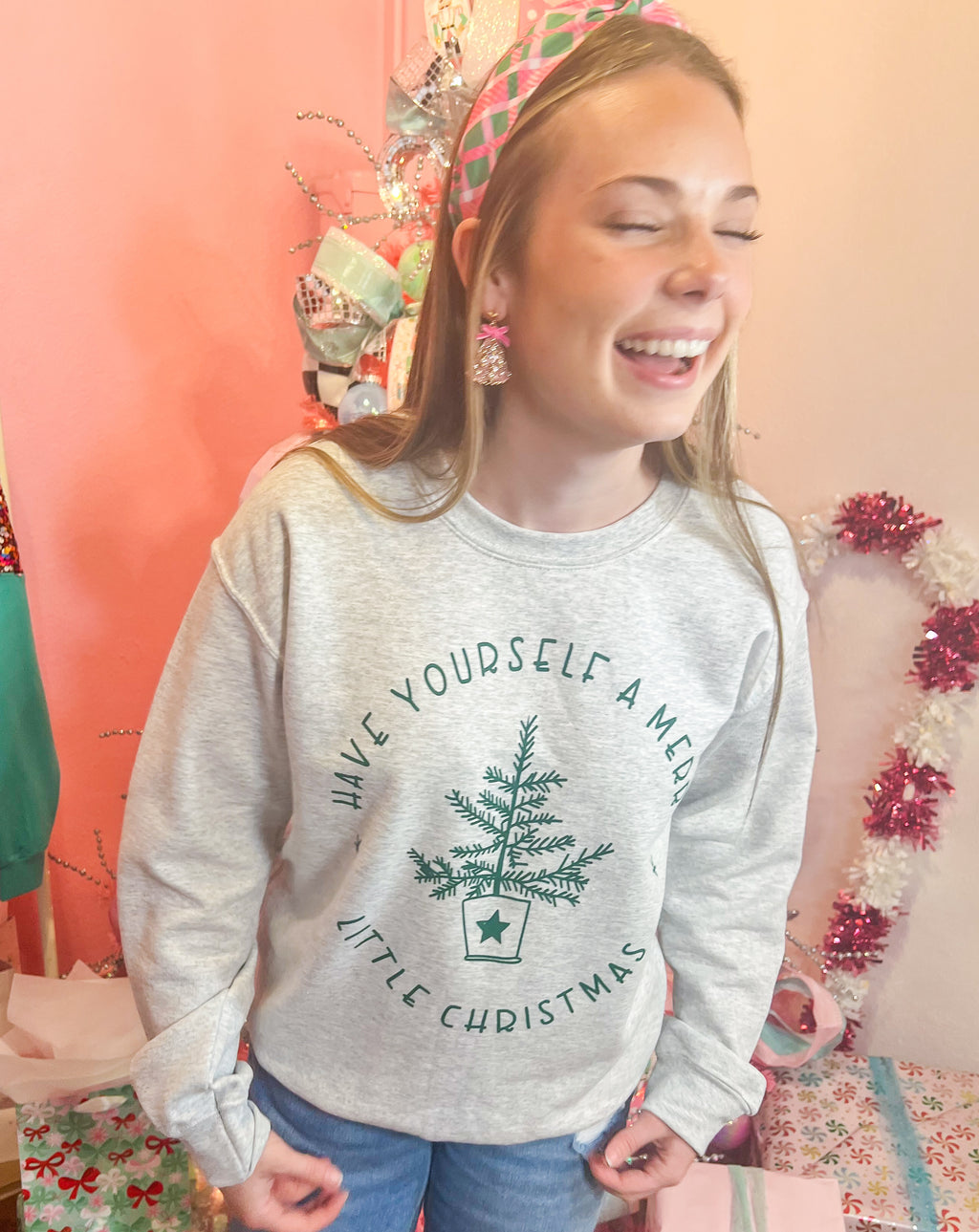 Merry Little Christmas Ash Sweatshirt