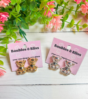 Teddy Bear Stud Earrings