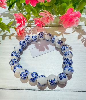 Chinoiserie Style Printed Bracelet