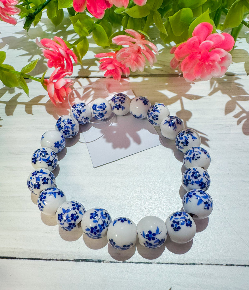 Chinoiserie Style Printed Bracelet