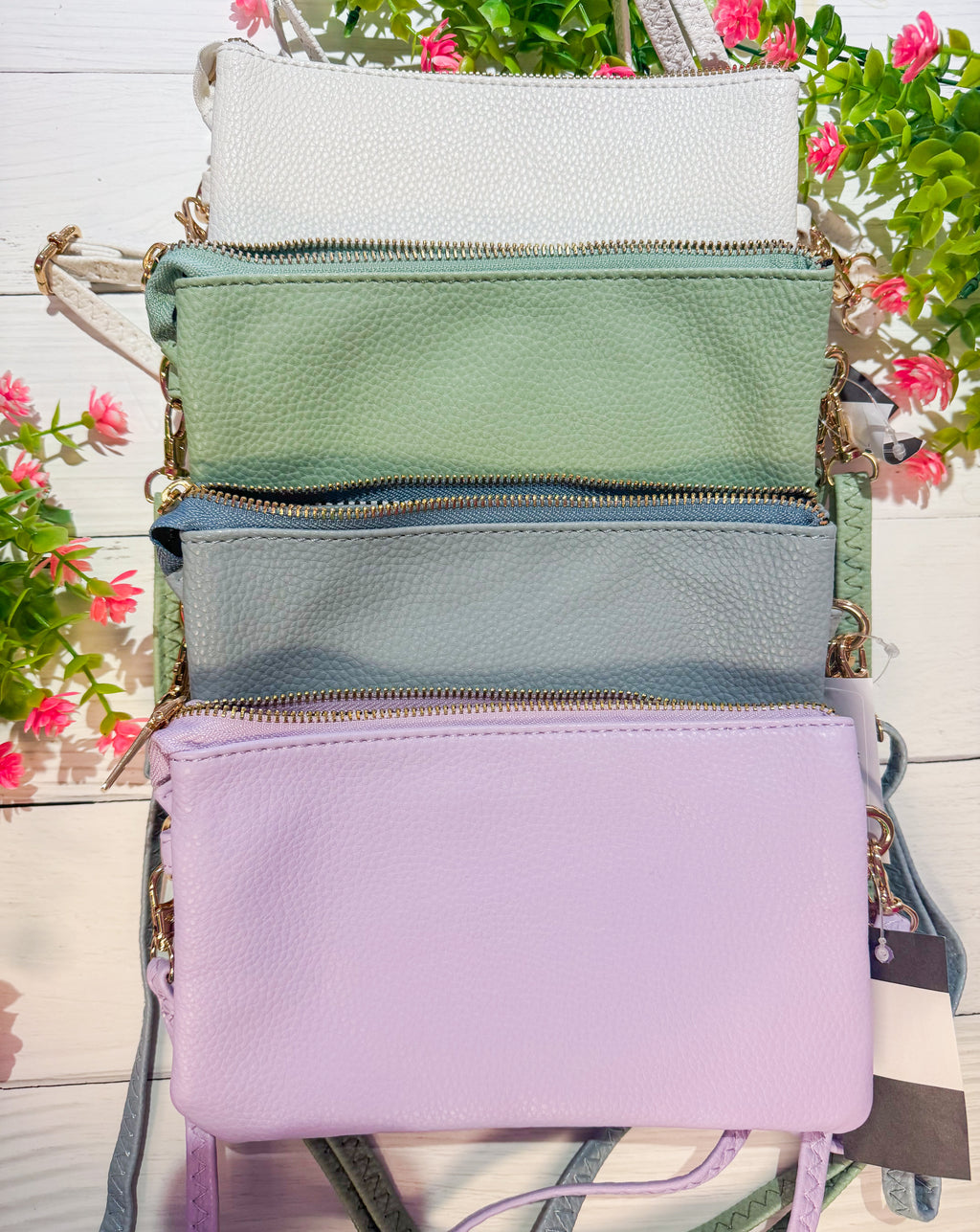 Girl Boss Vegan Leather Wristlet / Crossbody