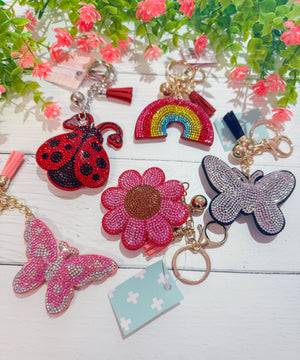 Spring Fever Puffy Bling Keychain Collection