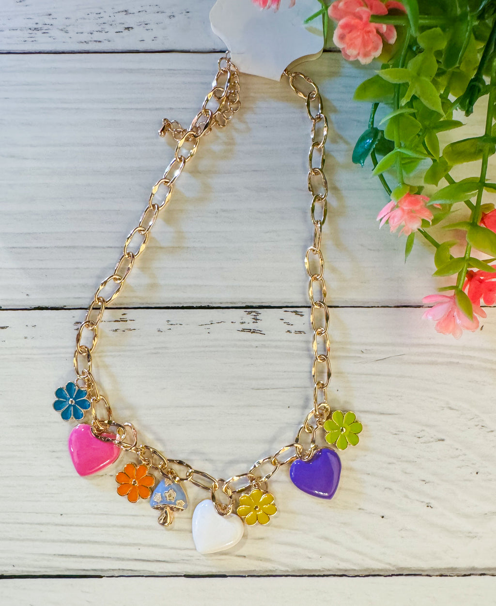 Far Out Feelings Mushroom Charm Necklace