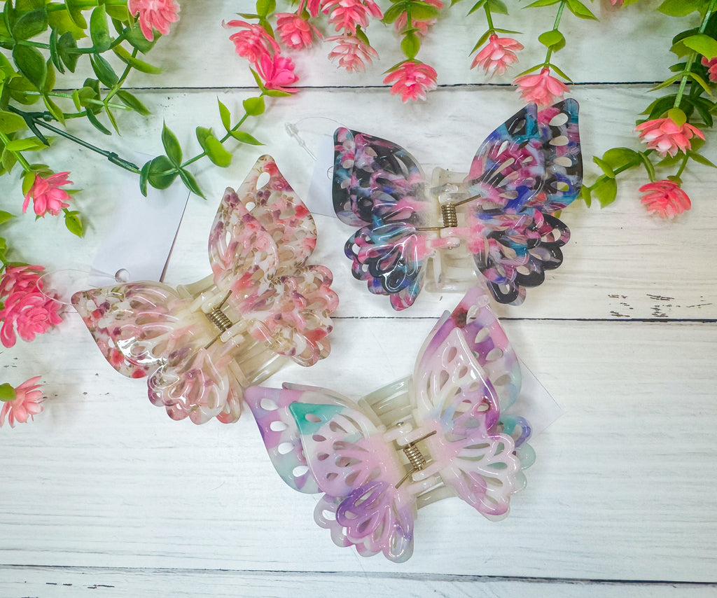 Garden Days Butterfly Hair Claw Clip