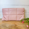 Feeling Girly Mauve Pink Quilted Puffy Clutch Bag