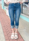 Millie - HW Tummy Control Cuffed Judy Blue Capris