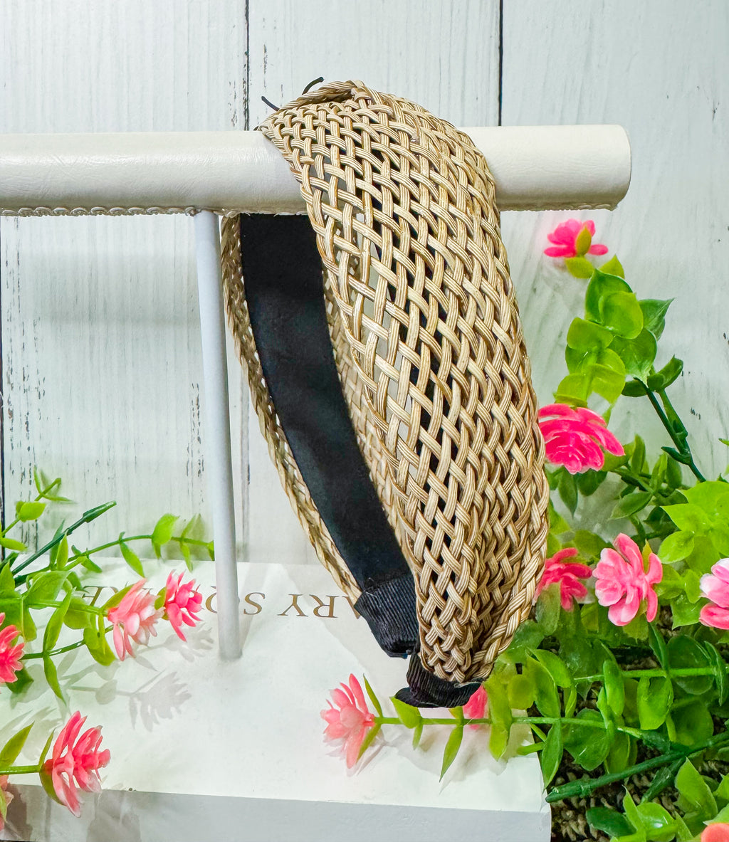 All Season Long Raffia Twisted Headband