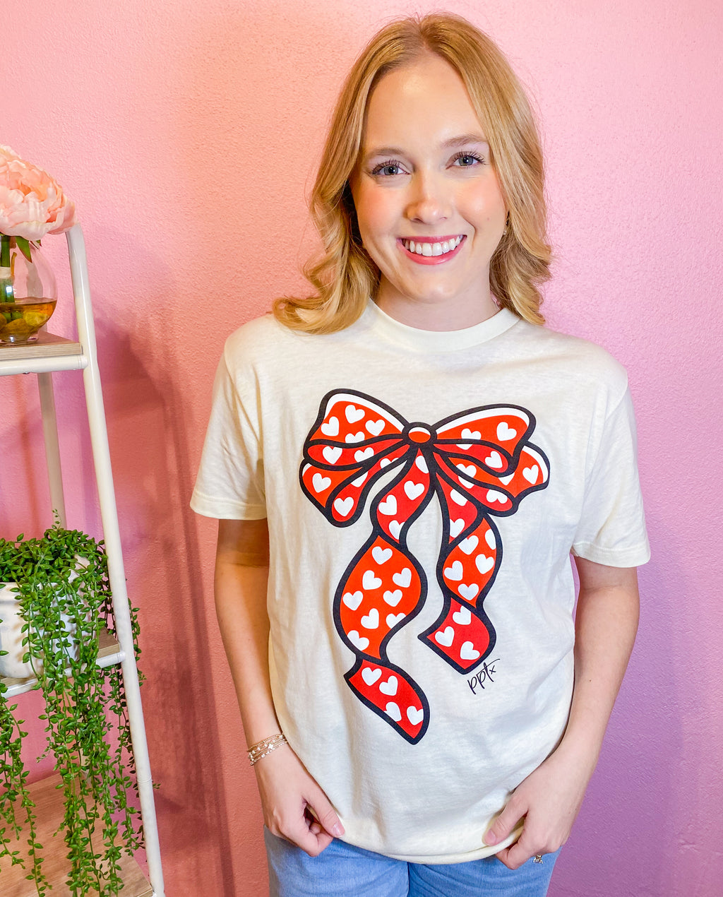 Big Bow Hearts Tee