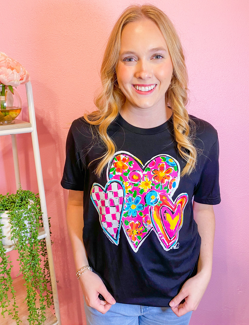 Trio of Hearts Callie Ann Stelter Tee