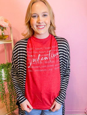 Valentine Script Tee