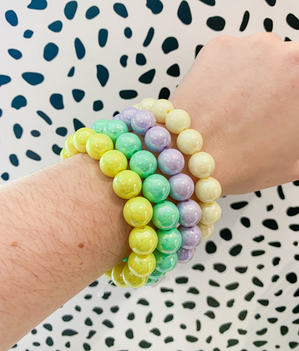 Spring Style Pastel Beaded Bracelet