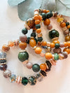 Colors of Fall Beaded Luxe Bracelet Stack