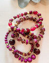 Colors of Fall Beaded Luxe Bracelet Stack