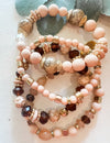 Colors of Fall Beaded Luxe Bracelet Stack