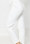 Bridget - White HW Cuffed Judy Blue Joggers