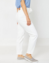 Bridget - White HW Cuffed Judy Blue Joggers