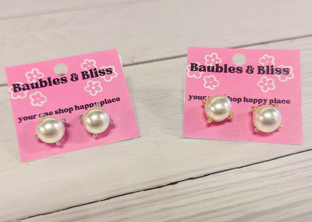 Always Classic Pearl Stud Earrings