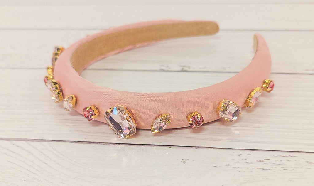 Glam Style Big Gem Mauve Headband