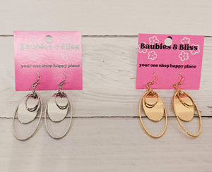 Catch That Feeling Layered Metal Earrings