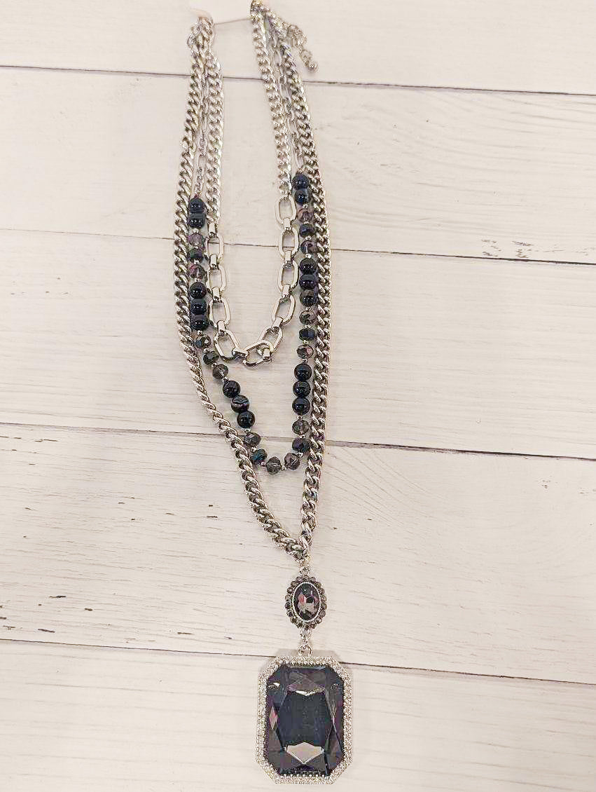 Glam Goddess Layered Gemstone Necklace