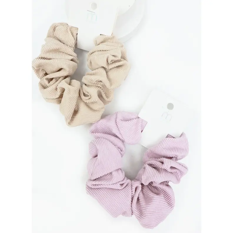 Soft Color Corduroy Scrunchie