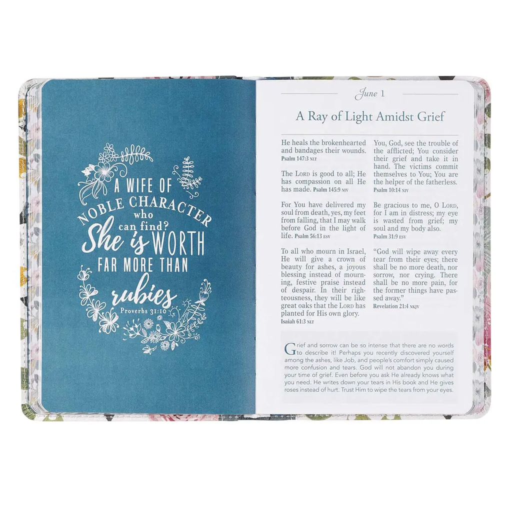 Pocket Bible Devotional For Women Faux Leather