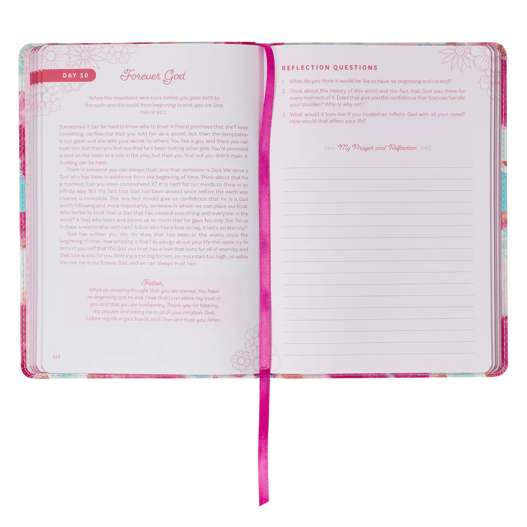 Devotional Moments with God For Teen Girls Faux Leather