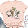 He Is Risen Lamb Peach Tee