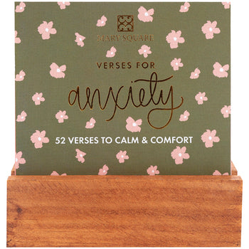 Mary Square Scripture Block - Anxiety