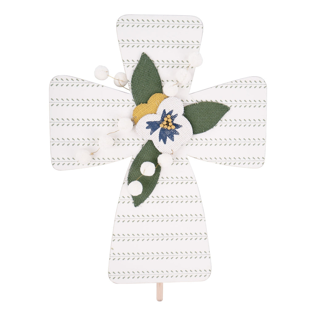 Floral Cross - Welcome Board Topper