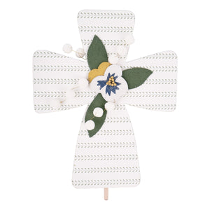 Floral Cross - Welcome Board Topper