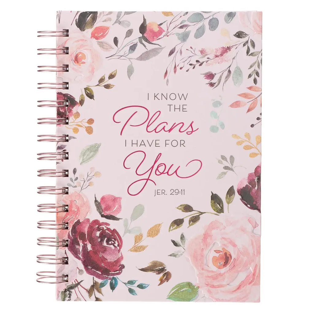 Journal Wirebound Pink Floral the Plans Jer. 29:11