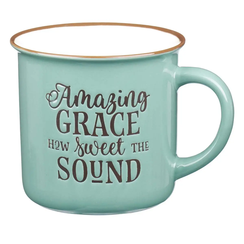 Mug Camp Green/White Amazing Grace