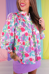 Katie Button Up Pastel Floral Jess Lea Top